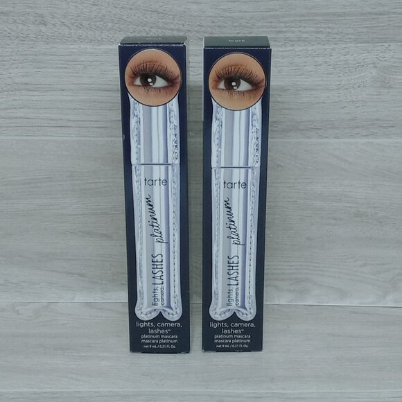 Tarte Lights, Camera, Lashes Platinum Mascara | Full Size 0.31/ 9ml | Lot of 2 - Picture 1 of 6